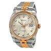 ROLEX DateJust Two Tone 36 mm Stainless Steel&18K Yellow Gold Diamonds Watch