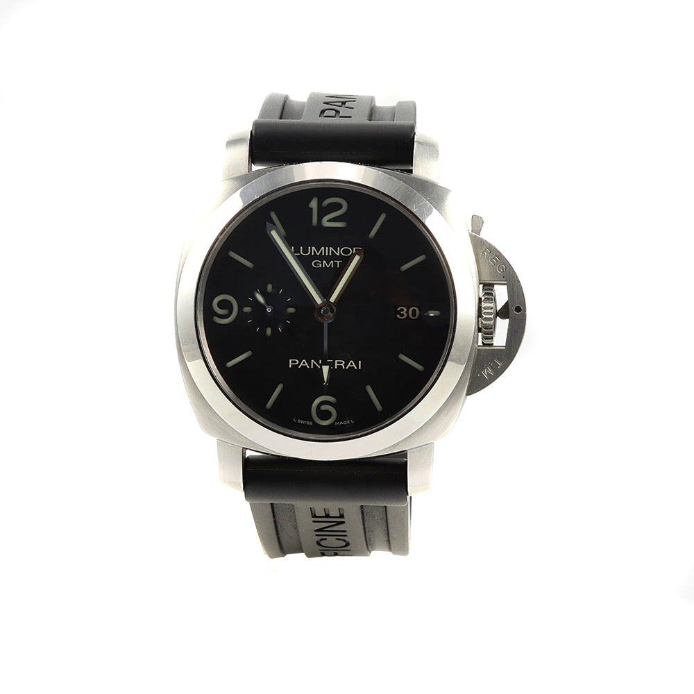 Strap Pam 320 Gmt Panerai Luminor GMT Pam 320 44mm Black Dial SS