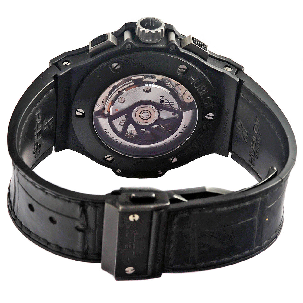 HUBLOT Big Bang Black Magic Ceramic Chronograph 44mm Carbon Fiber Dial Watch