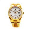 ROLEX 1811 Day-Date Florentine 36mm 18K Yellow Gold White Dial Automatic Watch