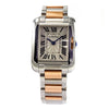 Cartier Tank Anglaise 3485 18K Rose Gold/Stainless Steel 30 mm Ladie's Watch