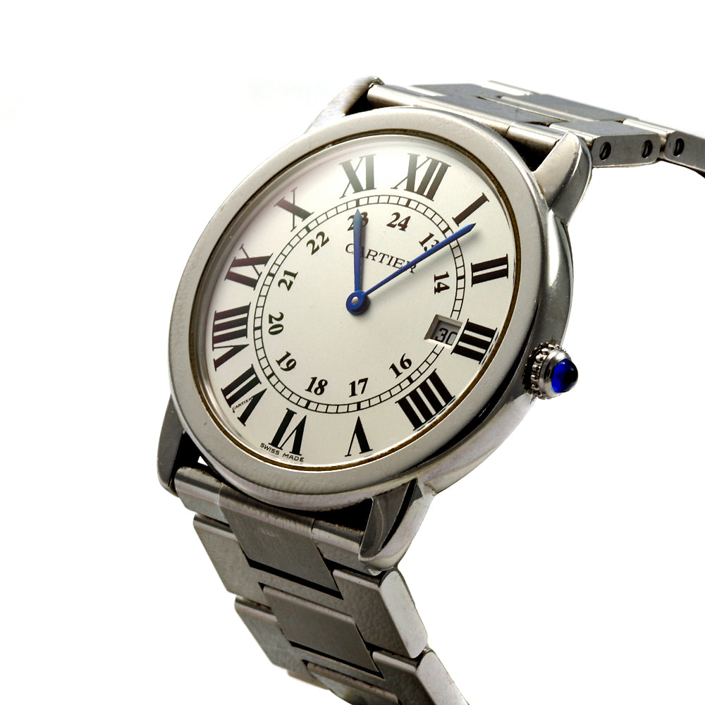 Ronde Solo de Cartier W6701005 36 mm Date Stainless Steel Bracelet Ladie's Watch