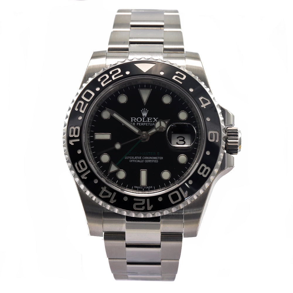 ROLEX GMT-Master II 40 mm Oyster Perpetual Date Stainless Steel Men's Watch