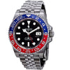 ROLEX GMT-Master II Pepsi Blue and Red Bezel Stainless Steel Jubilee Watch 126710BKSJ