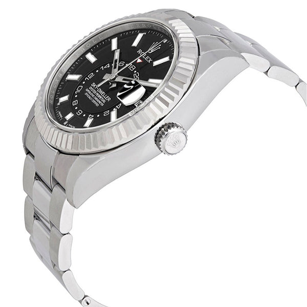 ROLEX Sky-Dweller Black Dial Automatic Men's Oyster Watch – Royal Calibre