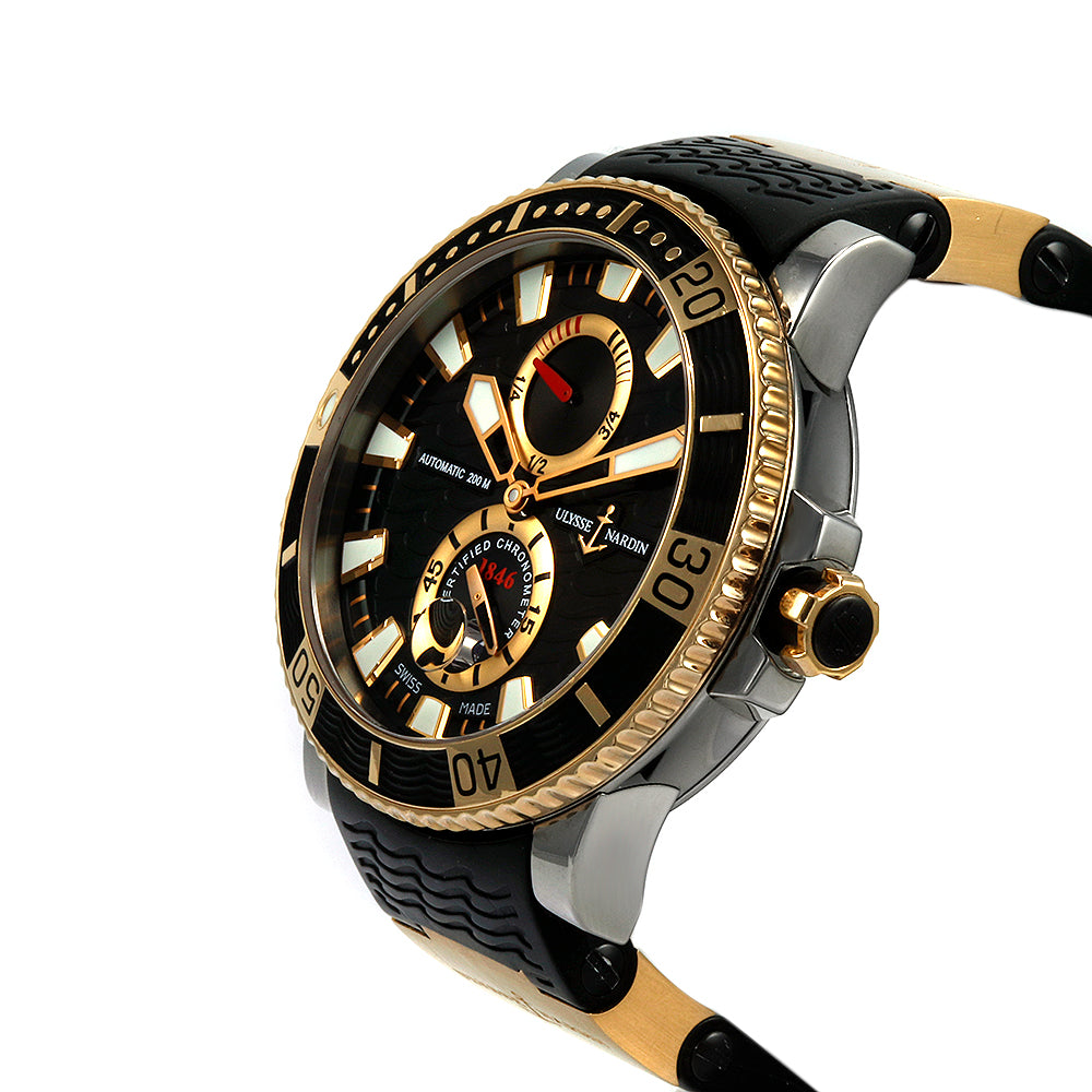 ULYSSE NARDIN Marine Diver 265-90-3/92 18k Rose Gold Titanium Men's Watch